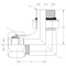 World Wide Fittings Flareless Compression to Male O-Ring Boss Adjustable 90 Deg. Elbow 7515X06X06 - alternate 2